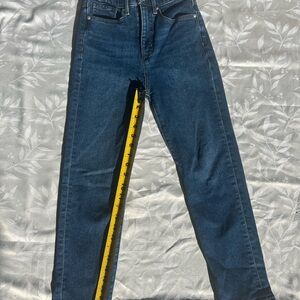 LOFT Dark Blue Straight Leg Jeans